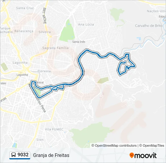 9032 Bus Line Map