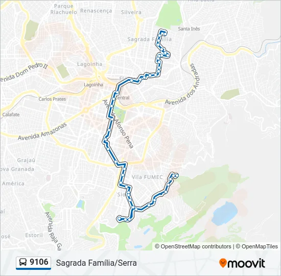9106 Bus Line Map