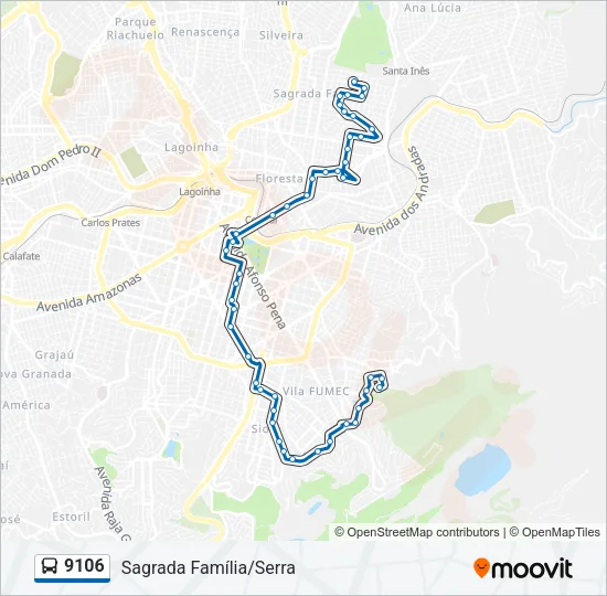 9106 Bus Line Map