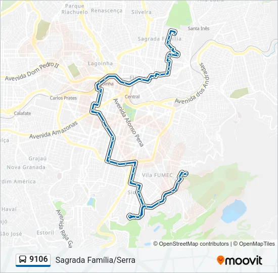 9106 Bus Line Map