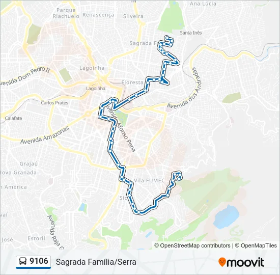 9106 Bus Line Map