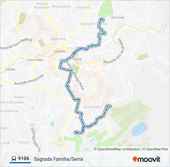 9106 Bus Line Map