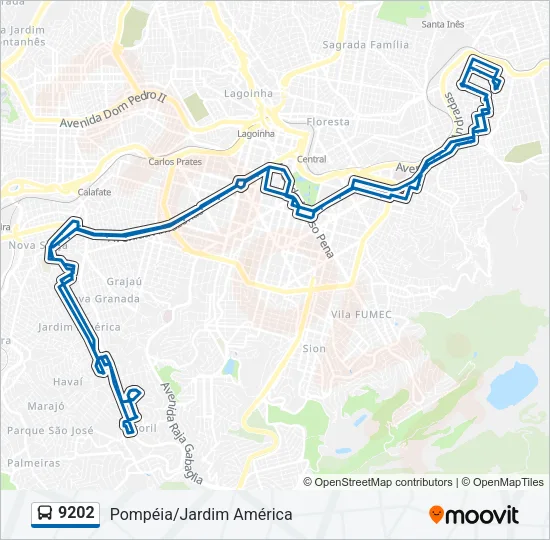 9202 Bus Line Map