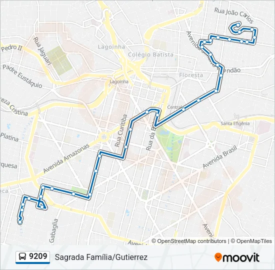 9209 Bus Line Map