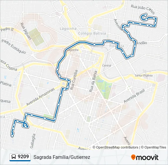 9209 Bus Line Map