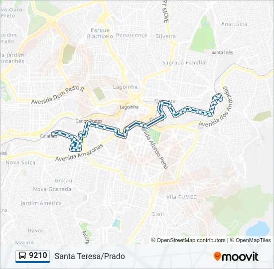 9210 Bus Line Map