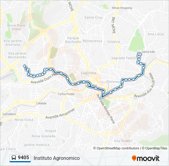 9405 Bus Line Map