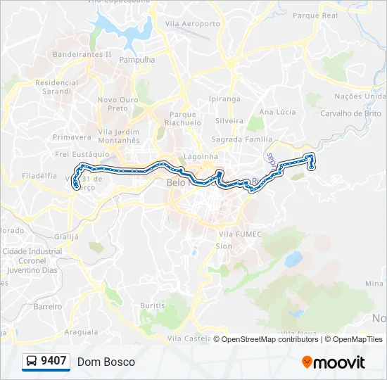 9407 Bus Line Map