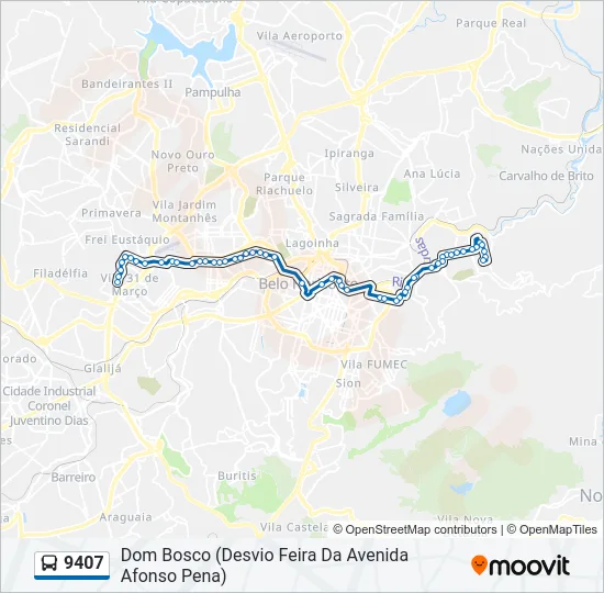 9407 Bus Line Map
