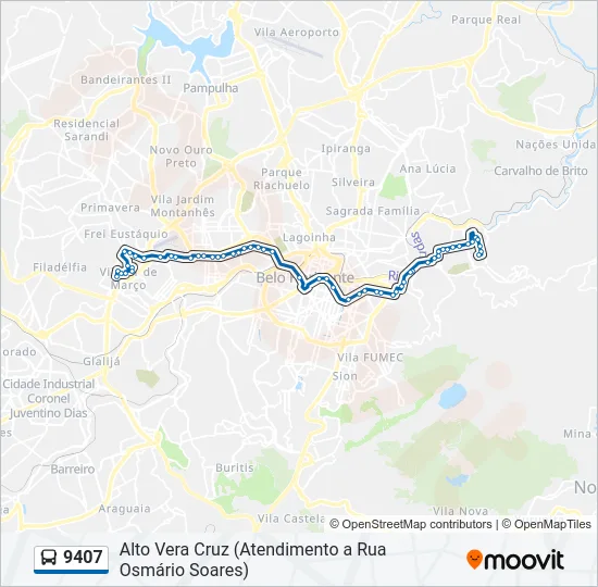 9407 Bus Line Map