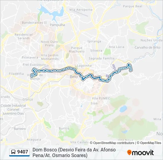 9407 Bus Line Map