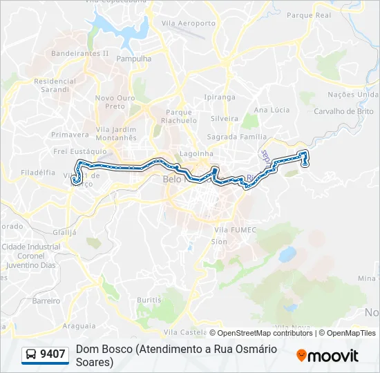 9407 Bus Line Map