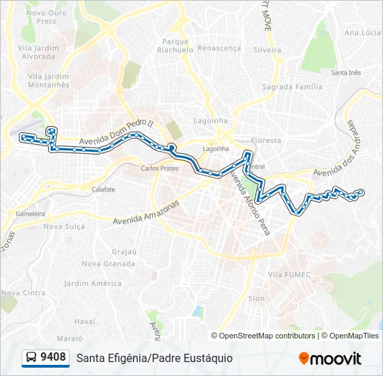9408 Bus Line Map