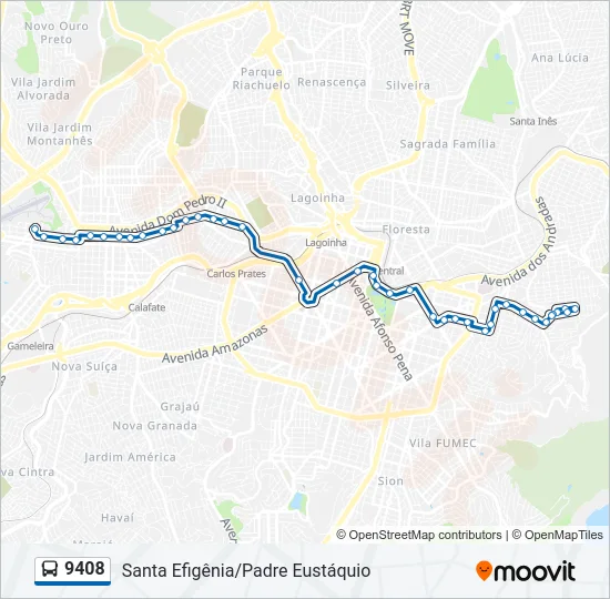 9408 Bus Line Map