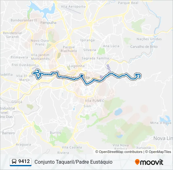 9412 Bus Line Map
