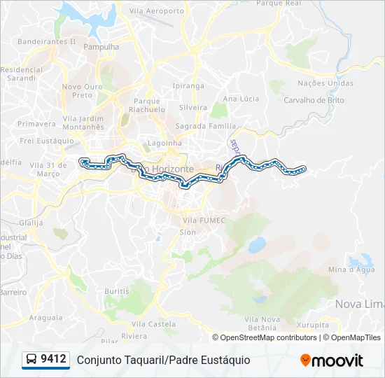 9412 Bus Line Map