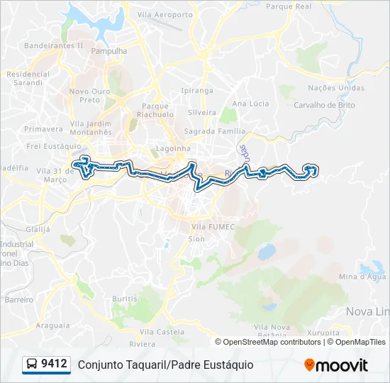 9412 Bus Line Map