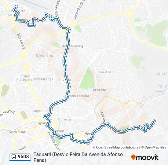 9503 Bus Line Map