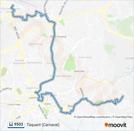 9503 Bus Line Map