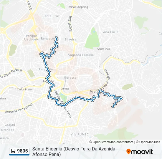 9805 Bus Line Map