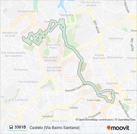 3301B bus Line Map