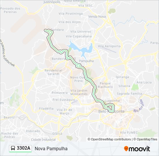 3302A bus Line Map