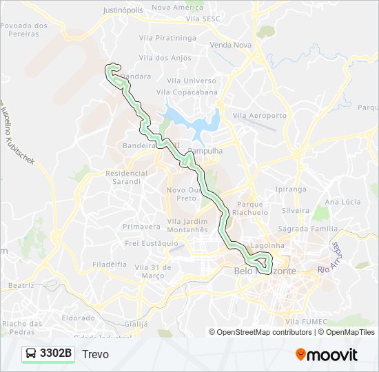 3302B bus Line Map