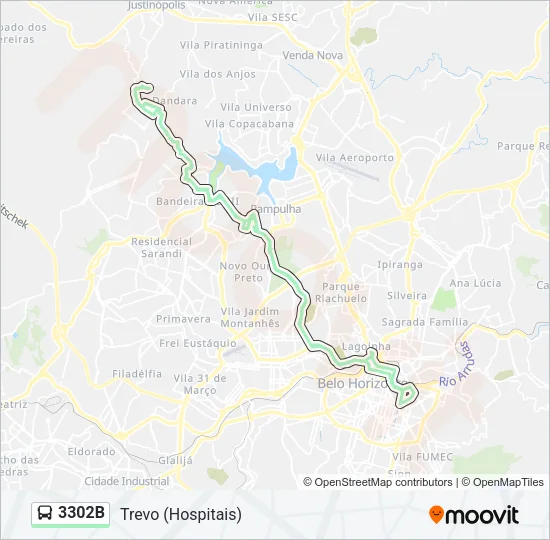 3302B Bus Line Map