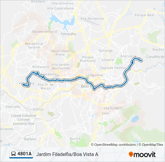 4801A Bus Line Map