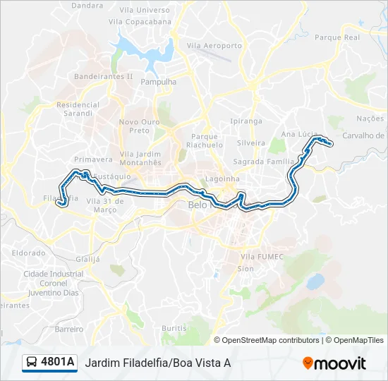4801A Bus Line Map