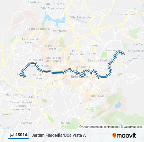 4801A Bus Line Map