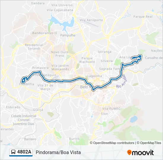 4802A Bus Line Map