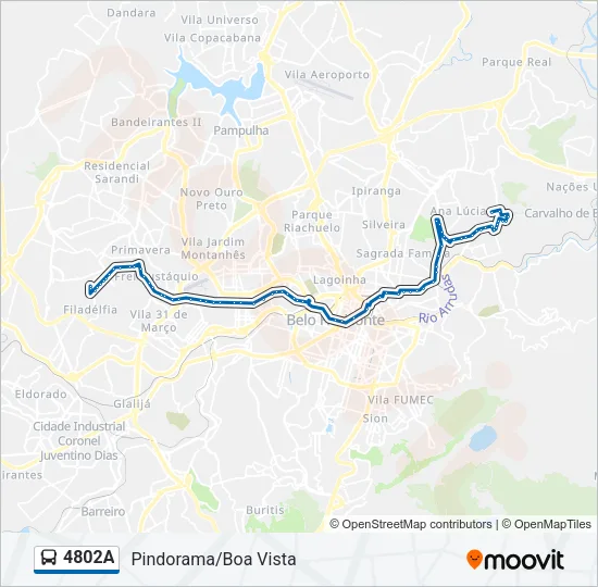4802A Bus Line Map