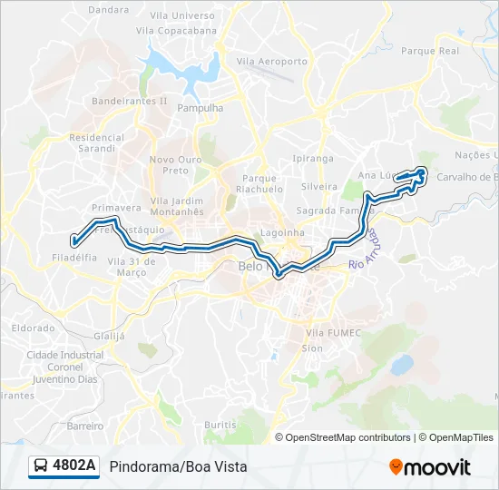 4802A Bus Line Map