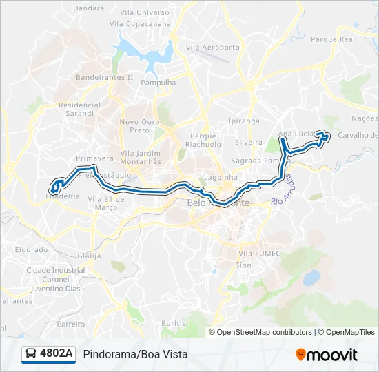 4802A Bus Line Map
