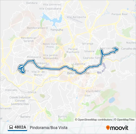 4802A Bus Line Map