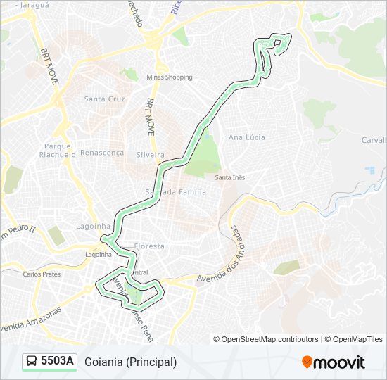 Mapa de 5503A de autobús