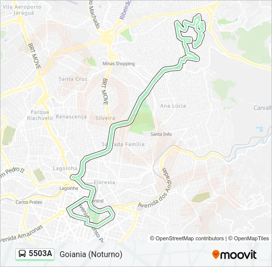 5503A Bus Line Map