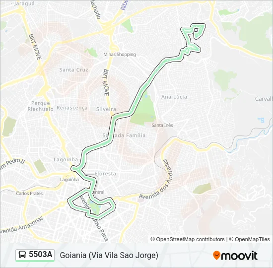 5503A Bus Line Map