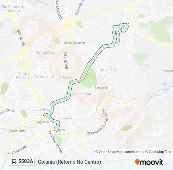 5503A Bus Line Map