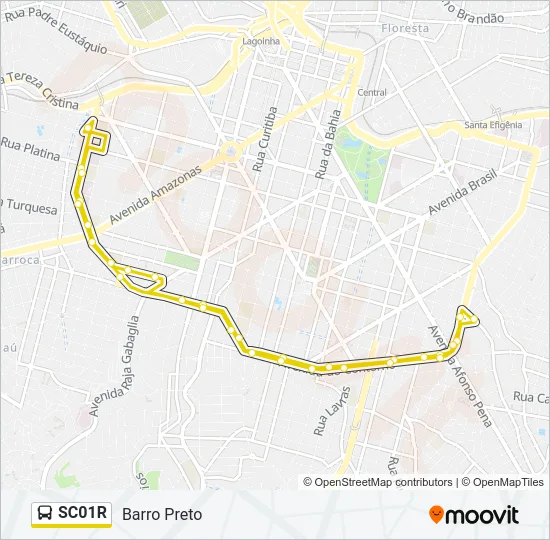 SC01R Bus Line Map