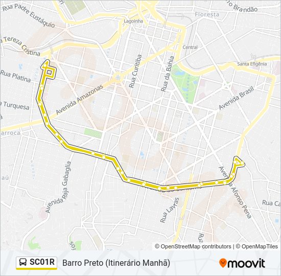 SC01R Bus Line Map