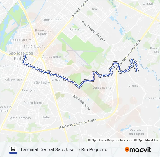 510 RIO PEQUENO Bus Line Map