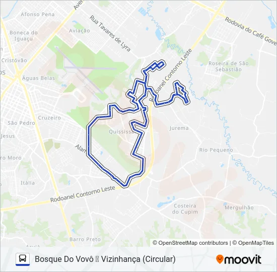 600 VIZINHANÇA 1 Bus Line Map