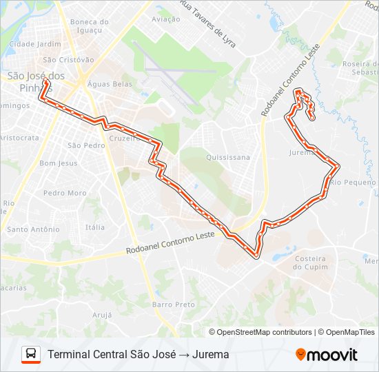 507 T. CENTRAL / JUREMA bus Line Map