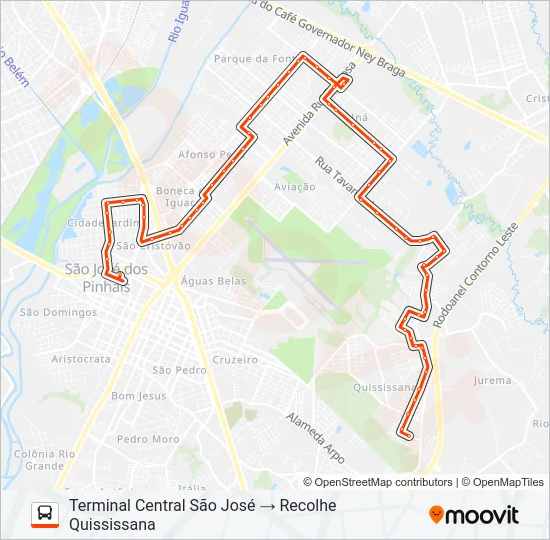531 BAIRRO A BAIRRO - 1 Bus Line Map