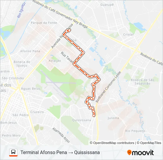 531 BAIRRO A BAIRRO - 1 Bus Line Map