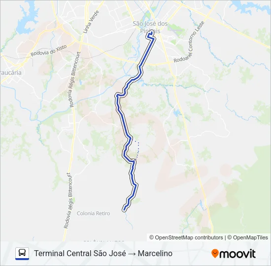 405 MARCELINO Bus Line Map