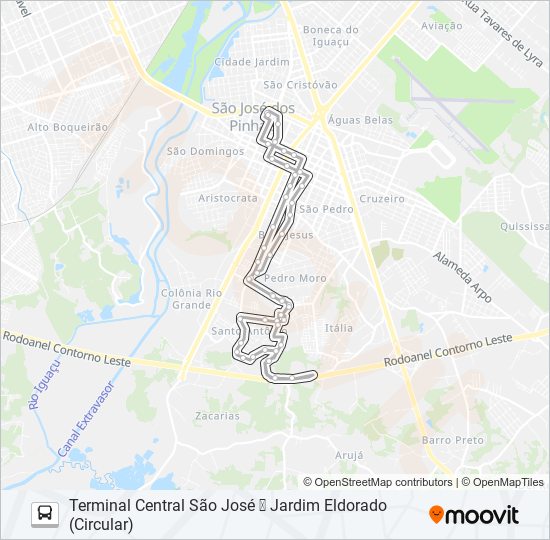1002 ELDORADO / GESTAMP bus Line Map