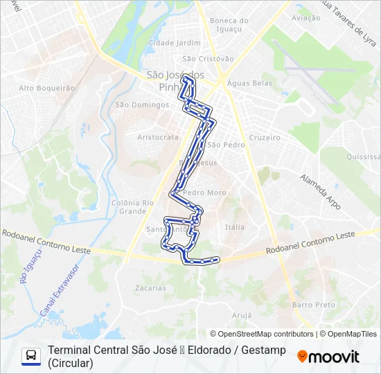 1002 ELDORADO / GESTAMP Bus Line Map